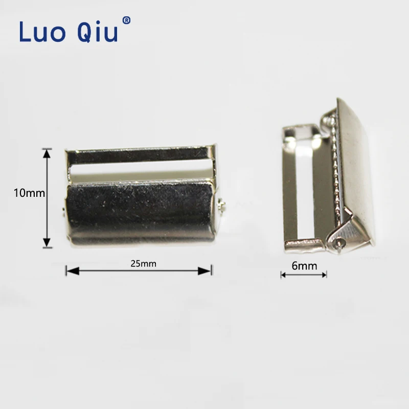 حمالة حزام حزام الابازيم للرجال الحمالات كليب حزام اكسسوارات المعادن ضبط مشبك تنظيم المشبك 25 مللي متر 100 قطعة/الوحدة #2