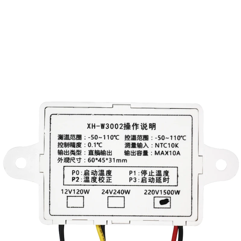 Digital Control Thermostat Microcomputer XH-W3002 Temperature Controller 220V 12V 24V LED Switch Thermoregulator Sensor 30% Off