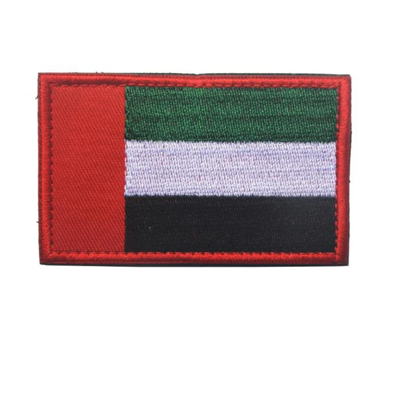 Asian Country Flag 3D Embroidery Badge Armband Korea China Saudi Arabia Cloth Label 8 * 5cm Outdoor Clothing Backpack Personalit