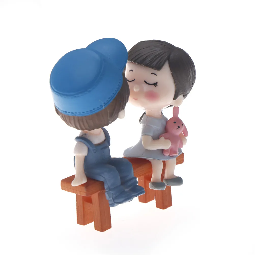 Multi-styles Cute Mini Stool Couples Animals Trees Bridge Miniatures Micro Landscape Action Figures Fairy Garden Supplies