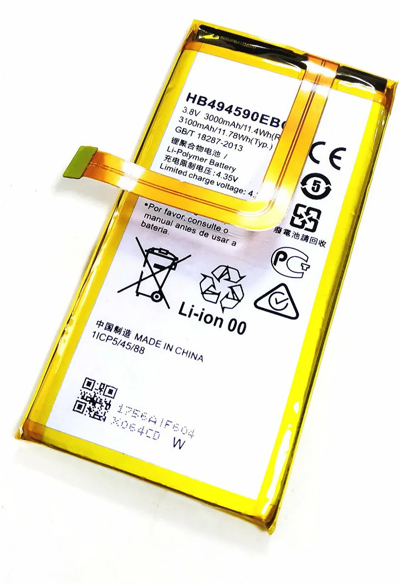 Westrock  3000/3080mAh HB494590EBC Battery for Huawei Honor 7 G620 G628  Cell Phone