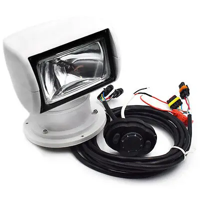 

Marine Boat SUV RV White Remote Control Spotlight Searchlight DC 12V 100W Bulb