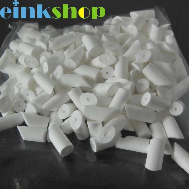 Einkshop 100pcs T-21 T21 T 21 Cleaning Swabs head For Rubystick conton head Solvent printer for Roland Mutoh / Epson