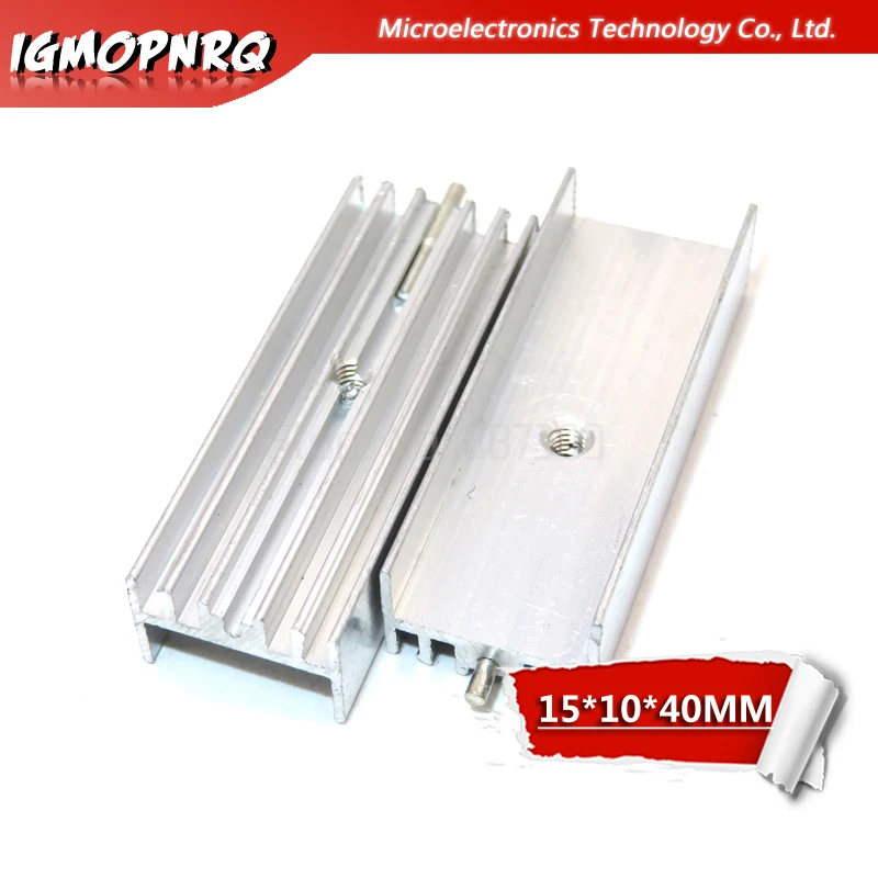 5pcs Transistor Aluminum Heatsink Radiator With 15*10*40mm Needle hjxrhgal For Transistors TO-220 TO220 white