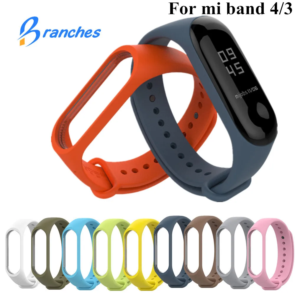 Mi Band4 Bracelet for Xiaomi Mi Band 3 4 Sport Strap watch Silicone wrist strap For xiaomi mi band 3 4 bracelet Miband 4 3 Strap