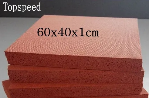 2pcs Heat Press Machine Silicone Pad Mat 60x40x1cm High Temperature Resistant