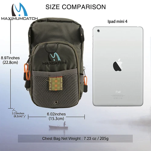 Imagen 2 del producto Maximumcatch-Bolsa de pesca con mosca, bolsa para el pecho, cinco accesorios de herramientas de pesca