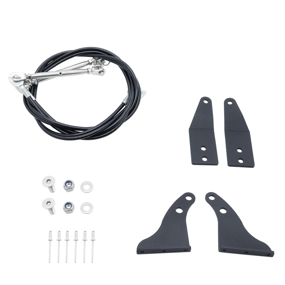Wrangler JK Limb Risers Body Cable Steel Rope For Jeep Wrangler JK JKU Hood Obstacle Eliminate Rope Accessories 2007- 2017