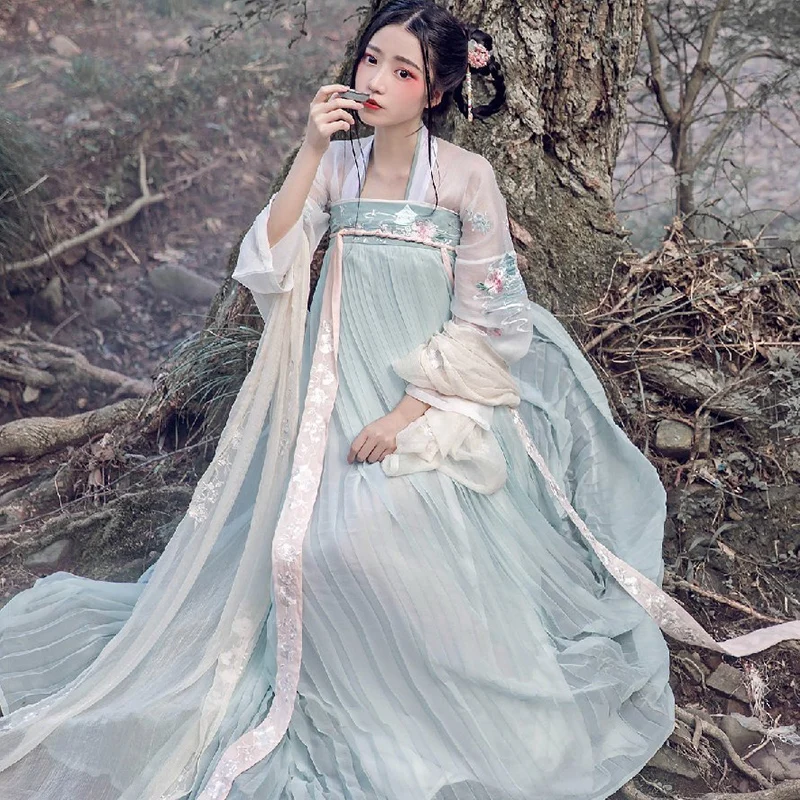 Hanfu-robe chinoise pour femme, costume de princesse de fée ancienne, costume tang traditionnel