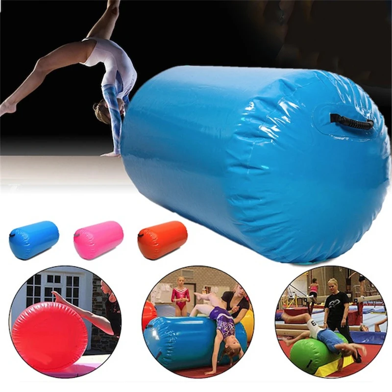 Envío Gratis pista de aire inflable para el hogar rodillo de pista de aire pequeña estera de gimnasia cilindro entrenamiento de gimnasio-Pista de aire de Camping