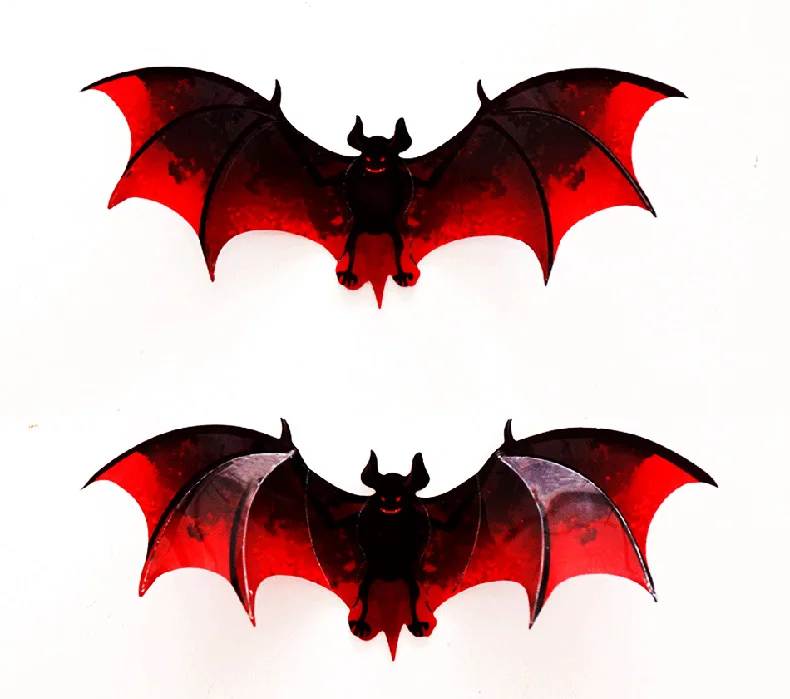 Neue 12 Teile/satz Bat Wand Aufkleber Für Halloween Dekoration Kinder Zimmer Dekor Jungen Geschenk 3D Kürbis Fledermaus Wand Kunst Lustige aufkleber – Detail 6