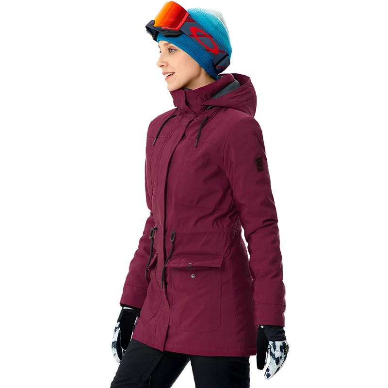 Chaquetas de Snowboard para mujer, ropa deportiva de alta calidad, cálida, a media altura, para exteriores, para invierno, # A8014