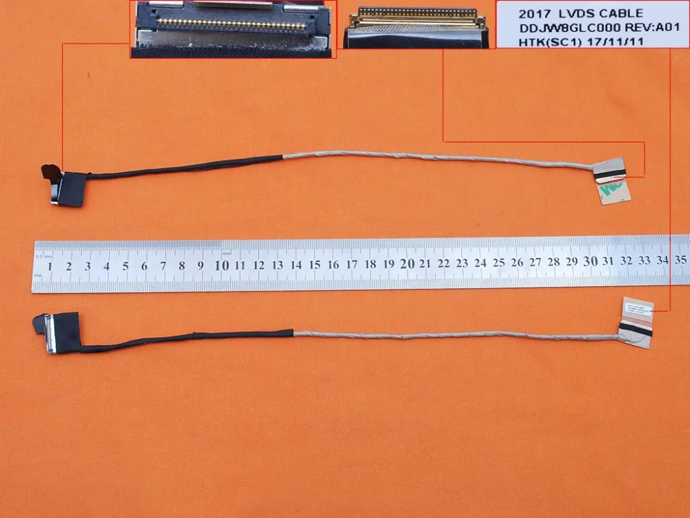 

New Laptop Cable For DELL 5480 V5480 5439 30pin PN: 0WXGVT DDJW8GLC000 Screen LVDS Connector