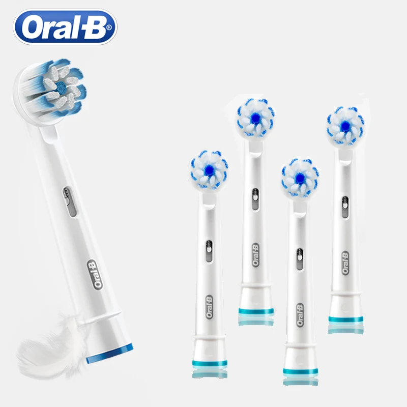 Oral b eb60 cabeças de substituição escova de dentes elétrica macio superfine cerdas sensível goma proteger manchas remoção limpeza profunda