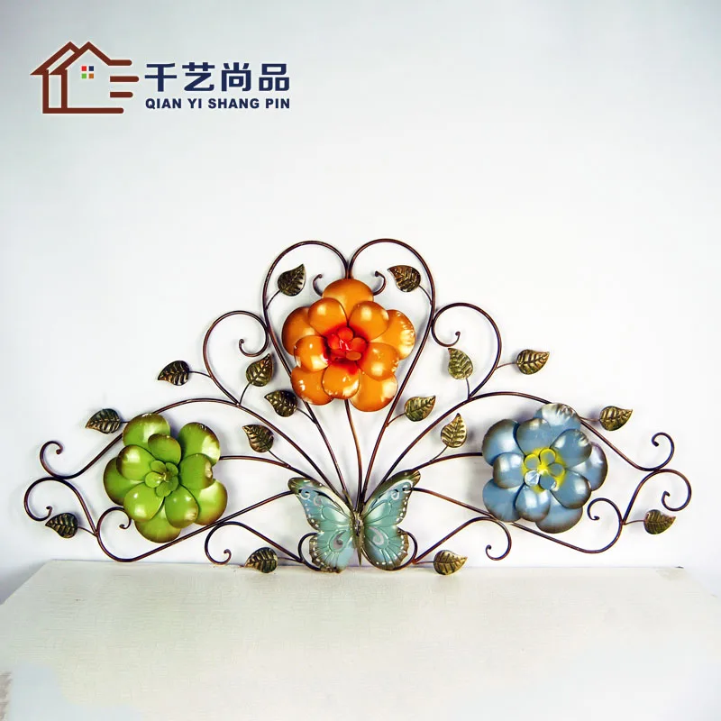 Thousands of unigarden products iron flower wall mural ornaments creative three-dimensional flower wall decoration personality b