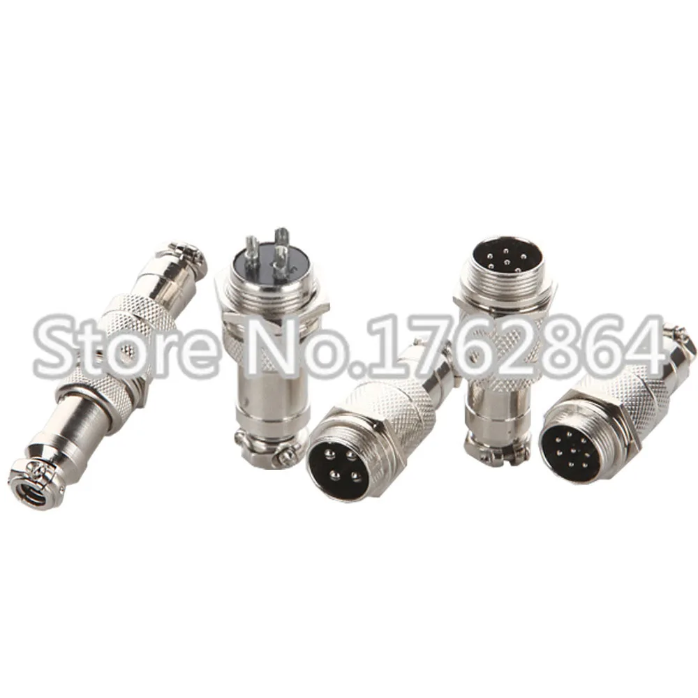 GX16-7 7 Pin 16mm Male & Female Butt joint Connector kit GX16 Socket+Plug,  Aviation plug interface