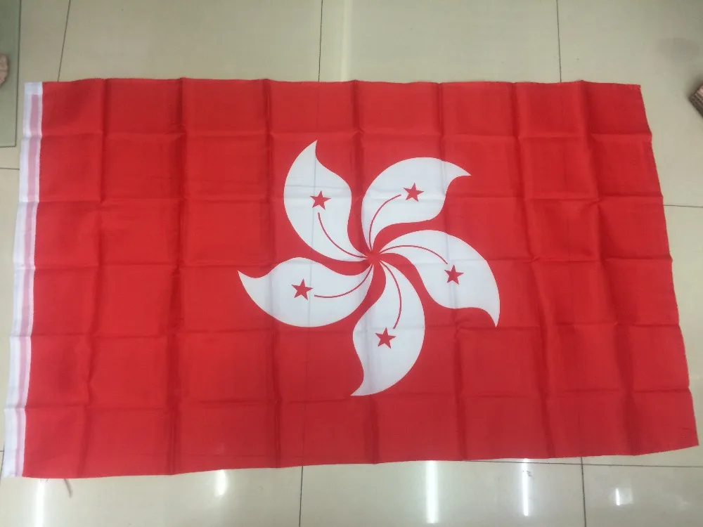 Hongkong Flag 3ft X 5ft Flag Polyester District Hongkong Flag Flying Size No.4 144* 96cm