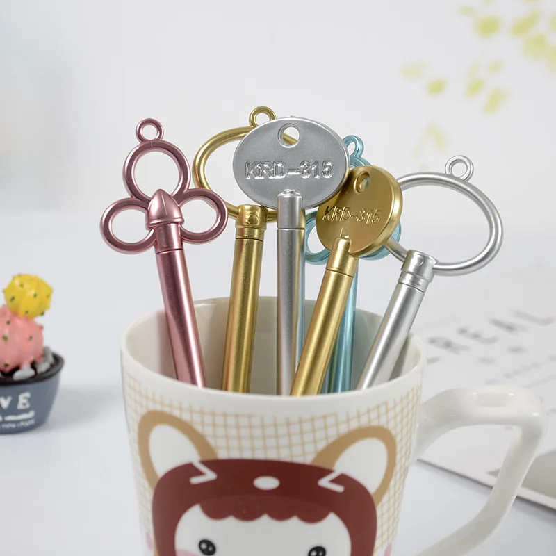 

100 Pcs Key Neuter Gel Pen Cute Creative Retro Stationery Office Supplies Small Gifts for Students Kawaii School Supplies