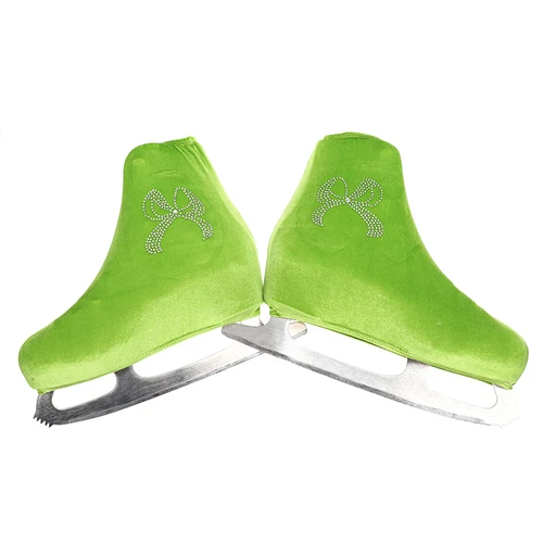 Imagen 2 del producto Nasinaya funda de zapato de patinaje artístico, protector de terciopelo para niños y adultos, accesorios de rodillo, diamantes de imitación brillantes