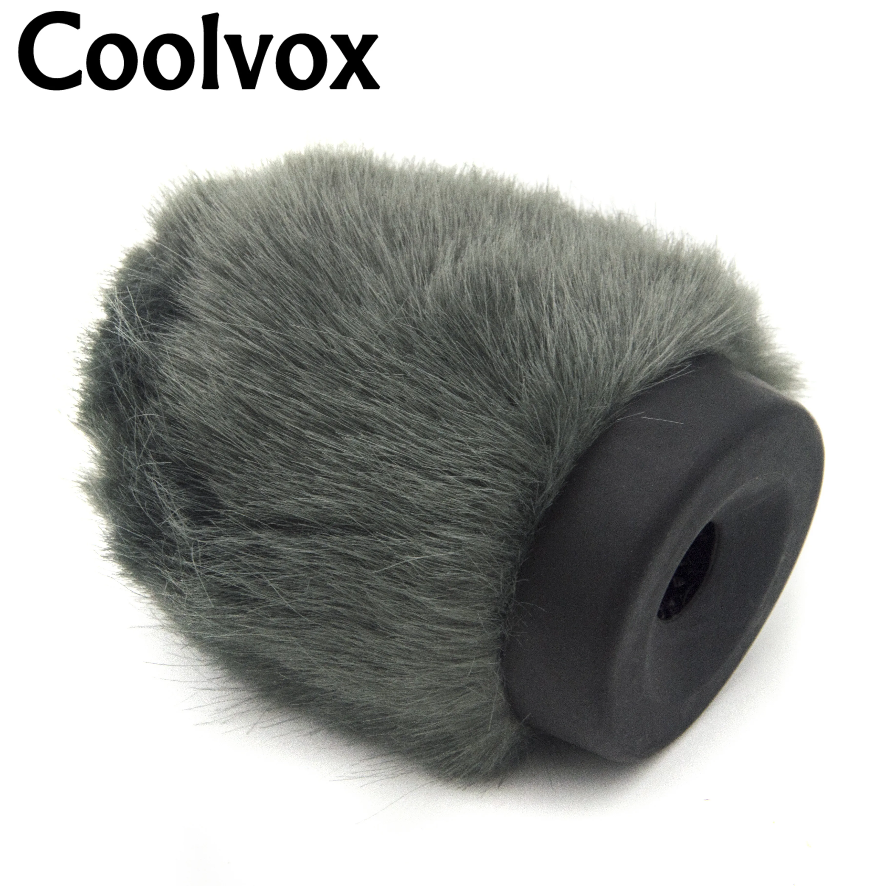 Coolvox Fur Windscreen Furry Windshield Muff for Condenser Microphone Wind Shield Protection Outdoor Interview Mic Cover 6.5cm