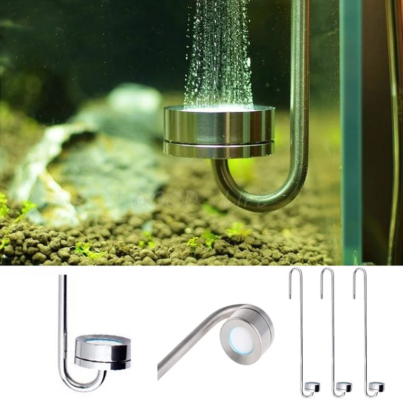 Aquarium Thin Stainless Steel CO2 Diffuser Excellent CO2 Dissolve Rate Aquario Accessory