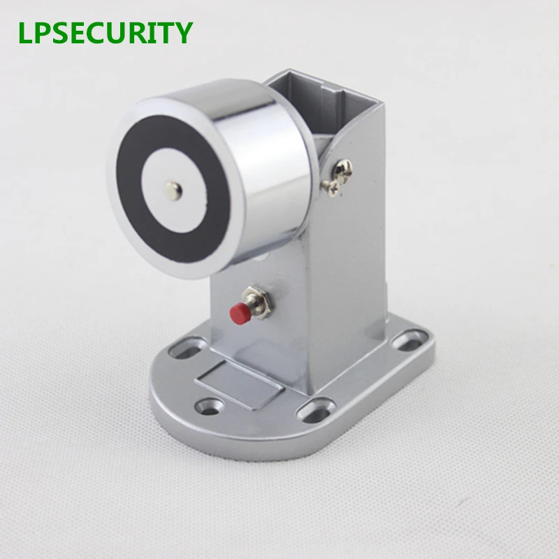 LPSECURITY 12VDC 60kg electric solenoid magnetic door gate stopper holder sucker for fire emergency fail safe model