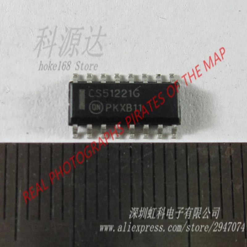 10pcs/lot CS51221EDR16G SOP16 CS51221 CS51221G CS51221EDR16 Enhanced Voltage Mode PWM Controller