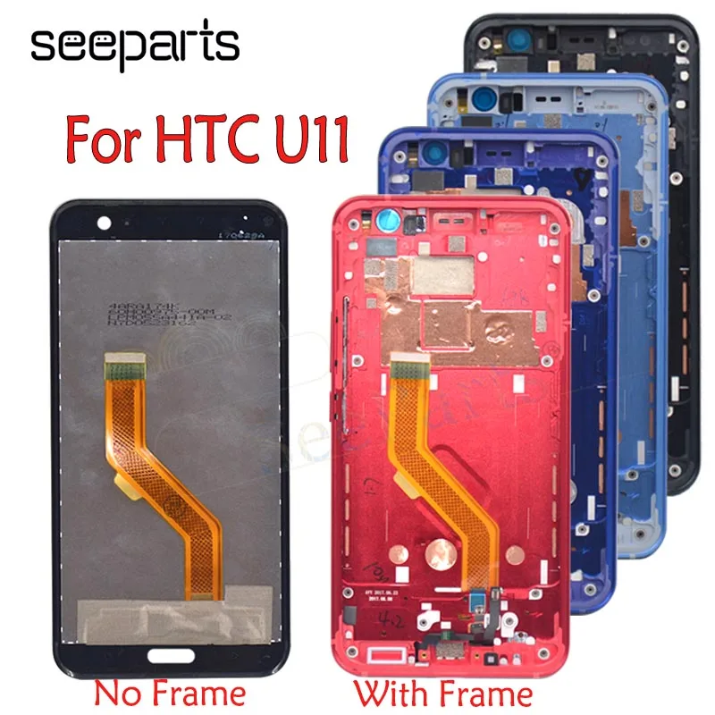 

Tested Well For 5.5" HTC U11 LCD Display Touch Screen Digitizer Assembly Replacement Parts 2560*1440 For HTC U-3w U-1w U-3u LCD