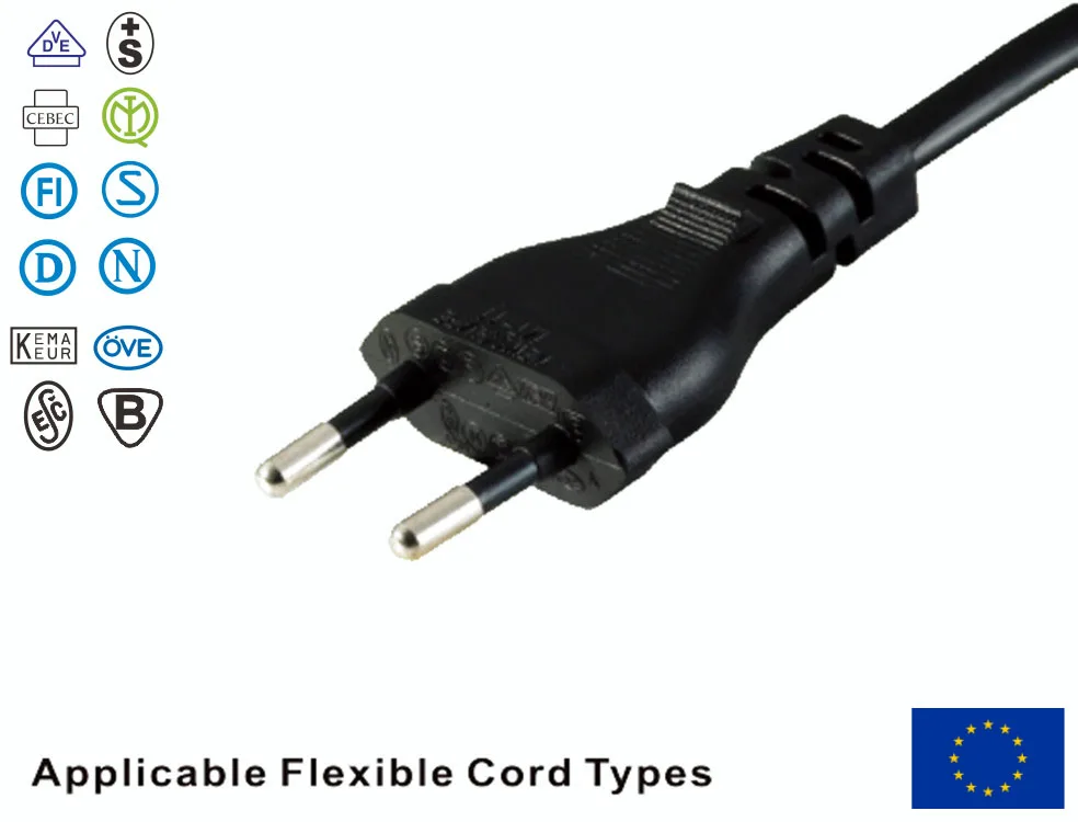 ЕС Мощность кабель Шнур Рисунок 8 C7 евро ЕС Европейский 2 контактный, вилка переменного тока Мощность кабель Шнур для камеры, принтеры, записная книжка, и так далее