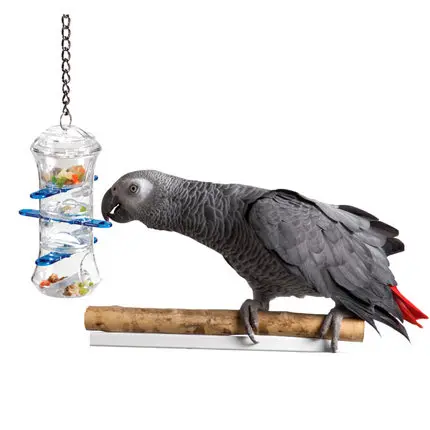 Pet bird toy push-pull food bowl medium-sized parrot use novelty interesting