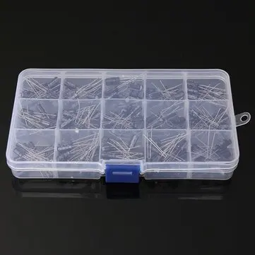 200Pcs 15 Value Electrolytic Capacitor Assortment Box Kit