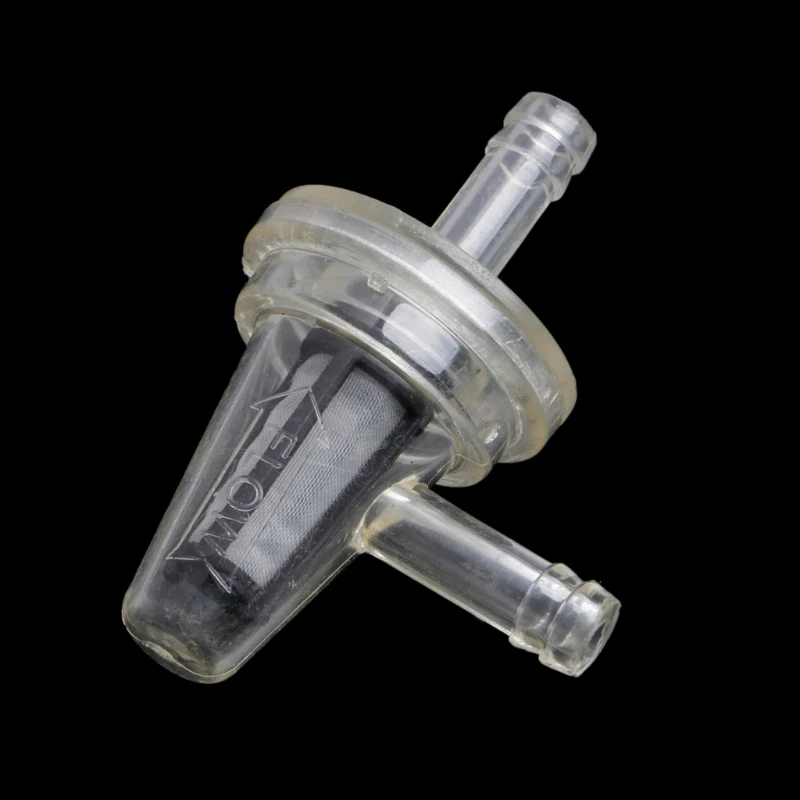 1x Universal Motorcycle Right Angle Inline Fuel Filter 1/4\