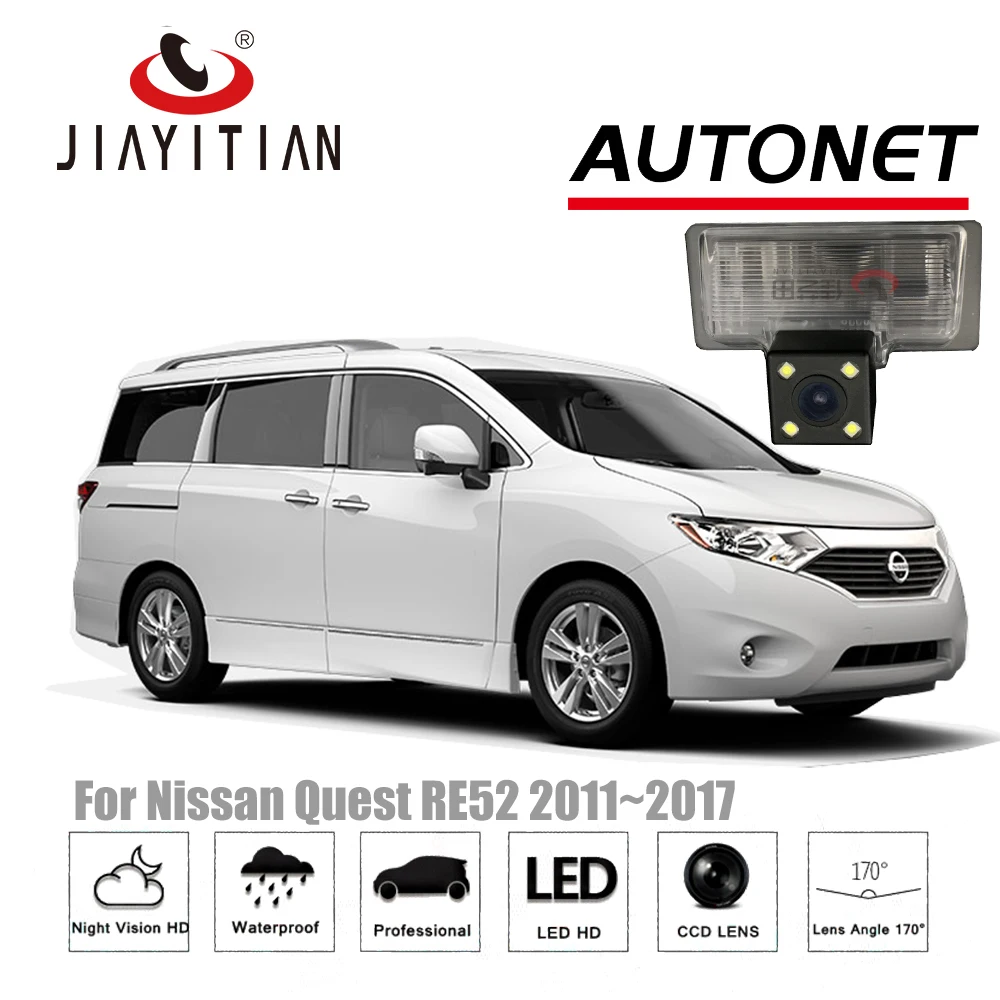 

JIAYITIAN rear camera For Nissan Quest RE52 2011~2017/Night Vision/License Plate camera/CCD/Reverse Camera backup camera