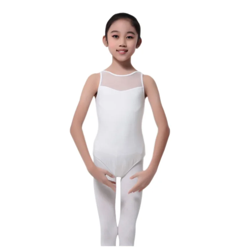 EFINNY-leotardo de baile sin mangas para niños y niñas, body elástico, Tops de Ballet, disfraz de nueva marca