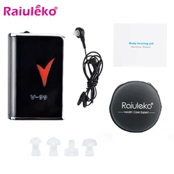 V99 Hearing Aid headphones Sound Amplifier Portable Divice Black Durable Earphone Type For Deaf People