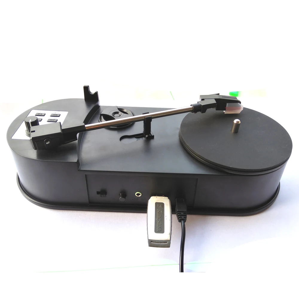 Vinyl Record Player Turntables to MP3 Converter Save Music to USB Flash Drive / SD Card, Built-in Speaker 33/45RPM updated one