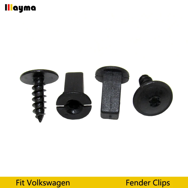 20set Plastics clips Fender Liner Mudguard Fastener Clips Screws for VW Passat B5 B6 B7 CC Golf MK6 Tiguan Touran Polo