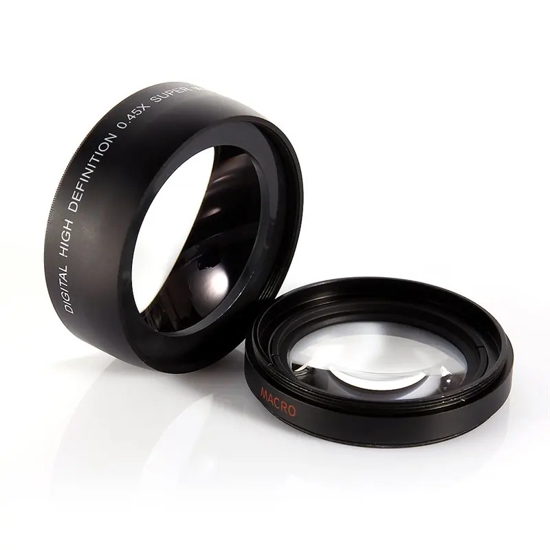 Широкоугольный макрообъектив Mettzchrom 49 мм 58 мм 0.45x для Canon Nikon Sony Pentax SLR Camera