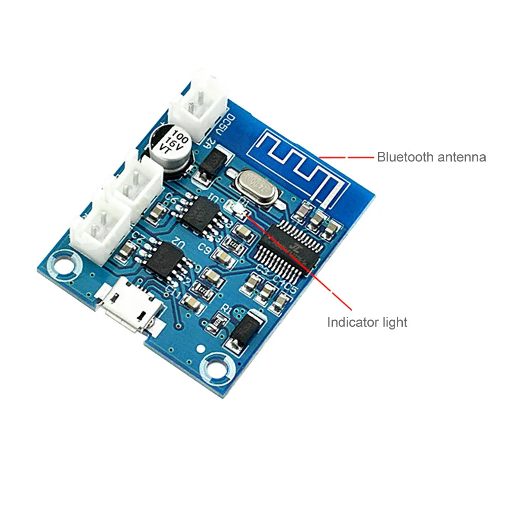 AIYIMA مكبر صوت بلوتوث 4.2 مكبر كهربائي صغير صوت ستيريو مجلس 5Wx2 ثنائي القناة أمبير لتقوم بها بنفسك للحصول على مكبرات صوت بخاصية البلوتوث