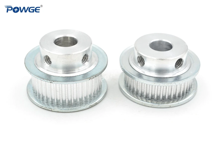 POWGE GT 48 Teeth 2M 2GT Timing Pulley Bore 5/6/6.35/7/8/10/12/14mm for GT2 Open Synchronous belt width 6/10mm wheel 48Teeth 48T