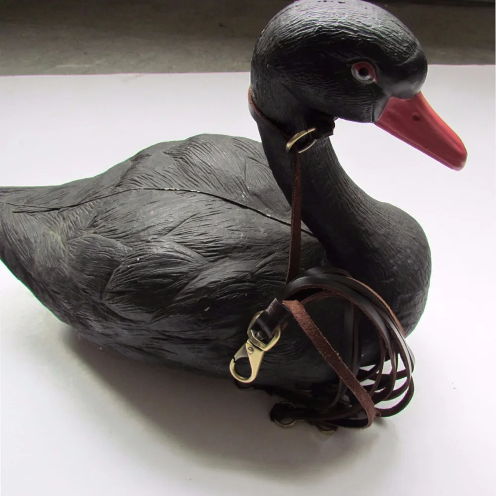 Tourbon Hunting Leather Bird Duck Strap Hanger Game Carrier Belt Holder Vintage Adjustable Brown Color 12 Loops Gun Accessories