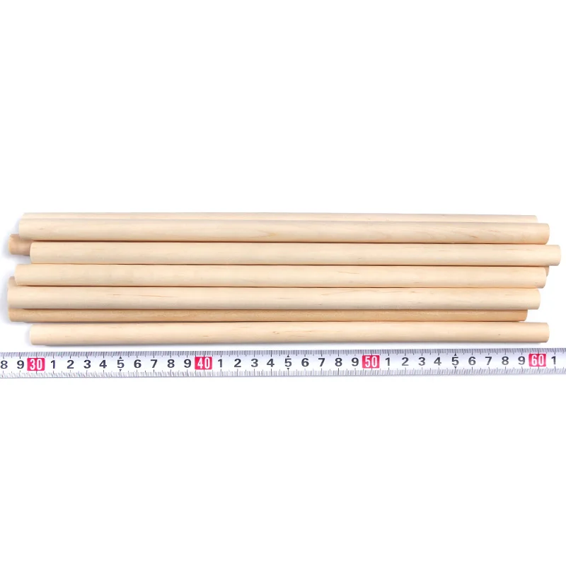 30cm*12mm Wooden Round Popsicle Stick Kids Hand Crafts Art Ice Cream Lolly Cake DIY Making Funny Hot Tools