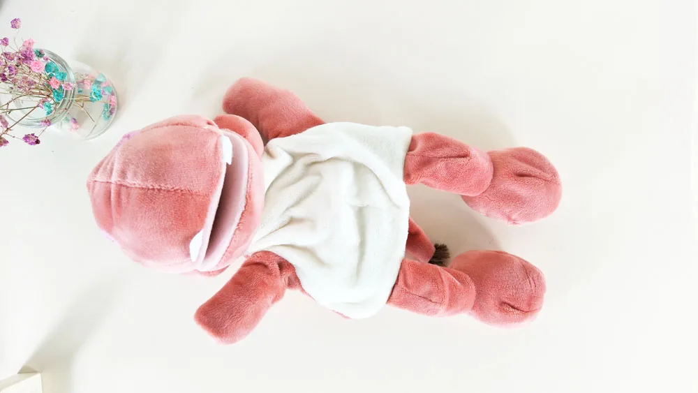 Children Red Hippo Baby Hand Puppet Plush Stuffed Toy