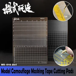 Model Dedicated Steel Groove Type Digital Camouflage Masking Tape Cutting Pads Two Sides Spray Model Making Tools