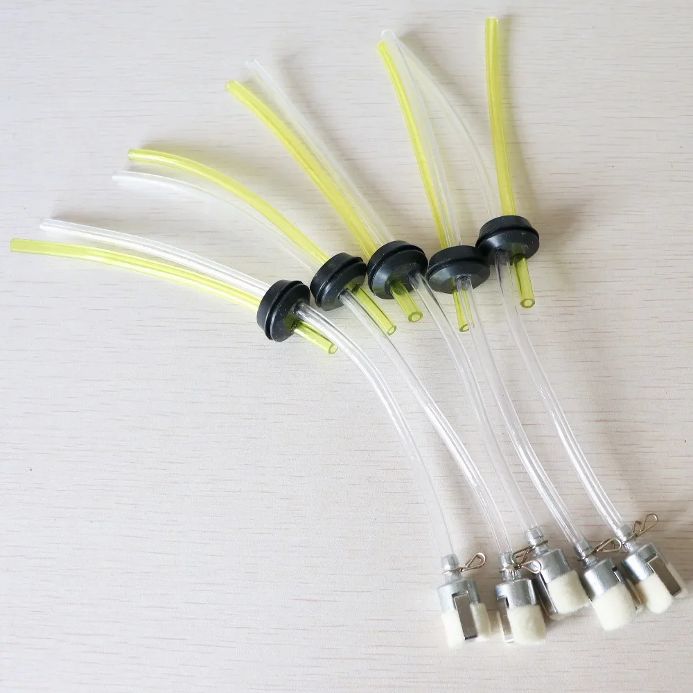 5pcs 4 Stroke brush cutter grass trimmer fuel tank fuel pipe assy. with bigger fuel filter