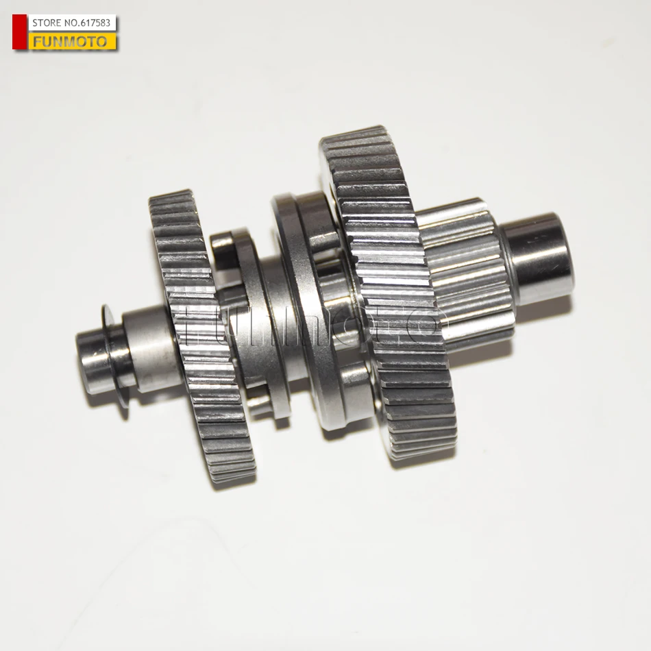 Bieg wsteczny/biegów kombinezon z trzonu środkowego LONCIN200 ATV/LX200-M/AU/SAGITTA ORSO 200-M/LC 162FMK-2 49 zębów/43 zęby — zdjęcie 4