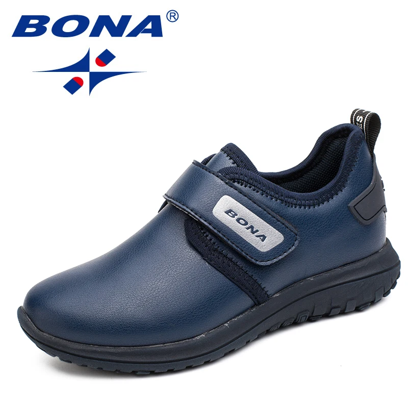 BONA New Arrival Hot Style Boys Casual Shoes Hook & Loop Children Shoes Outdoor Jogging Sneakers Comfortable Fast Free Shipping