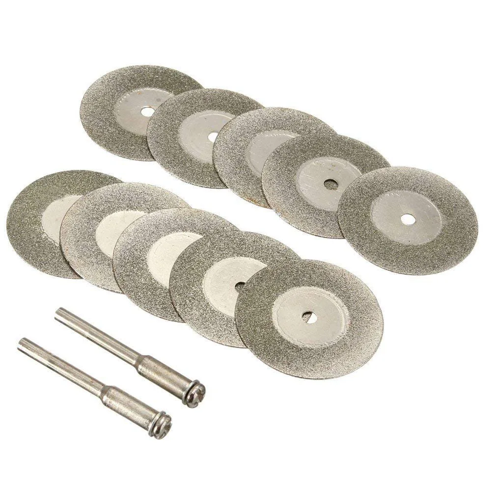 10pcs 20-30mm Diamond Cutting Discs Cut Off Blade Drill For Dremel Rotary Tool Abrasive Disc Dremel Accessories Disco De Corte