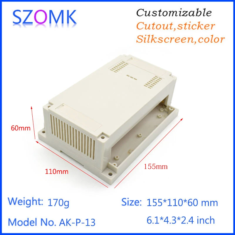 10 Stuks Behuizingen Voor Elektronica Elektronica Behuizing Kunststof Behuizing Elektronica 155*110*60 Mm 6.1*4.3*2.4Inch