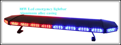 120cm 88W Led car emergency lightbar,strobe warning light for police ambulance fire engine truck,Aluminum casing,waterproof